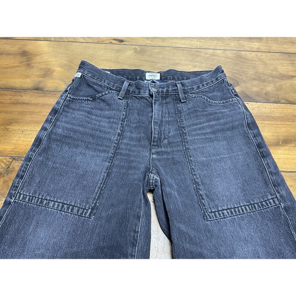 Citizens Of Humanity Melanie High Rise Crop in Black Hawk Jeans Size 26 - Picture 3 of 12